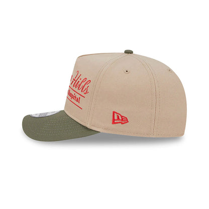 This is a A Nightmare On Elm Street Light Beige Golfer Snapback Adjustable Cap 6