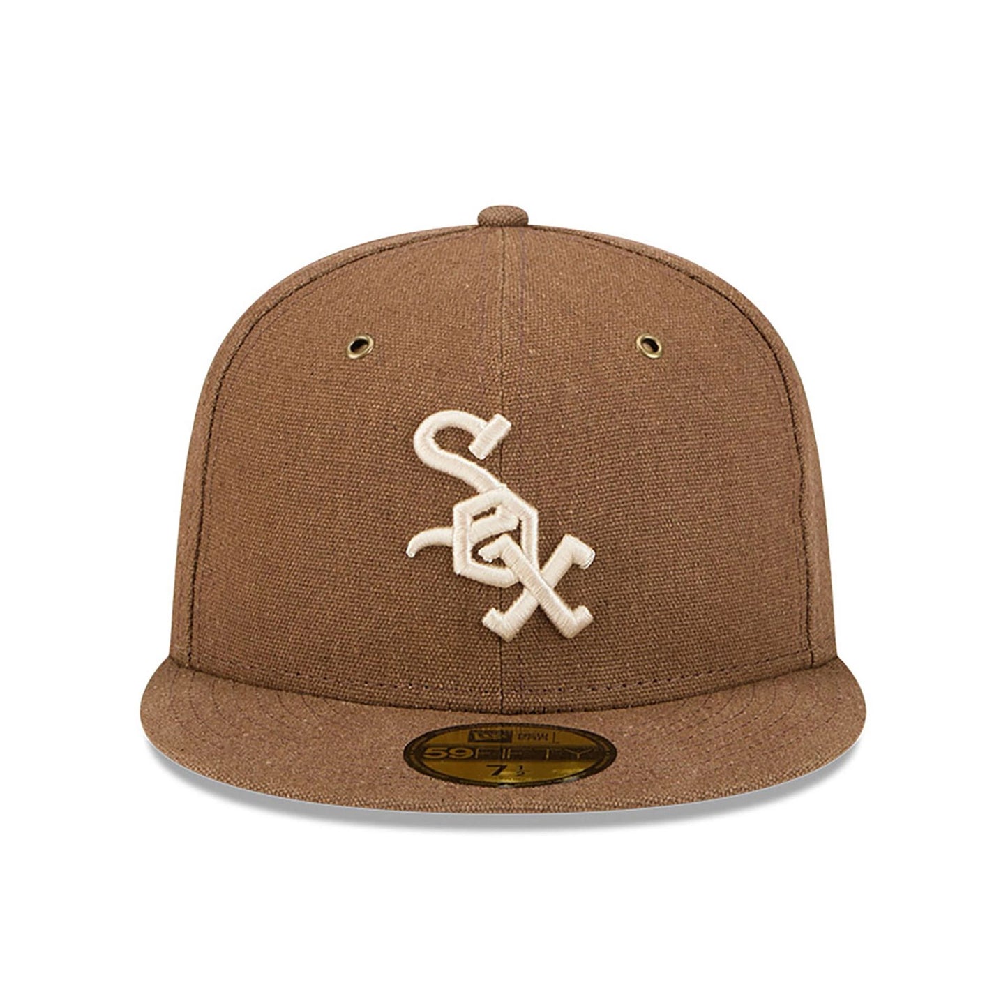 This is a Chicago White Sox Antique Plaid Dark Brown 59FIFTY Fitted Cap 3