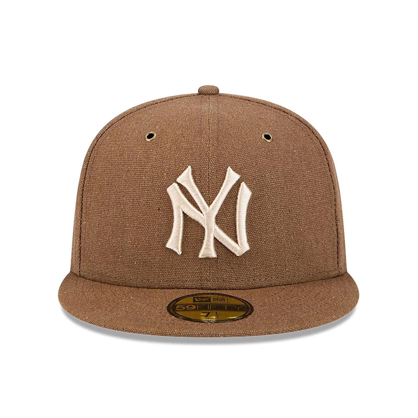 This is a New York Yankees Antique Plaid Dark Brown 59FIFTY Fitted Cap 3