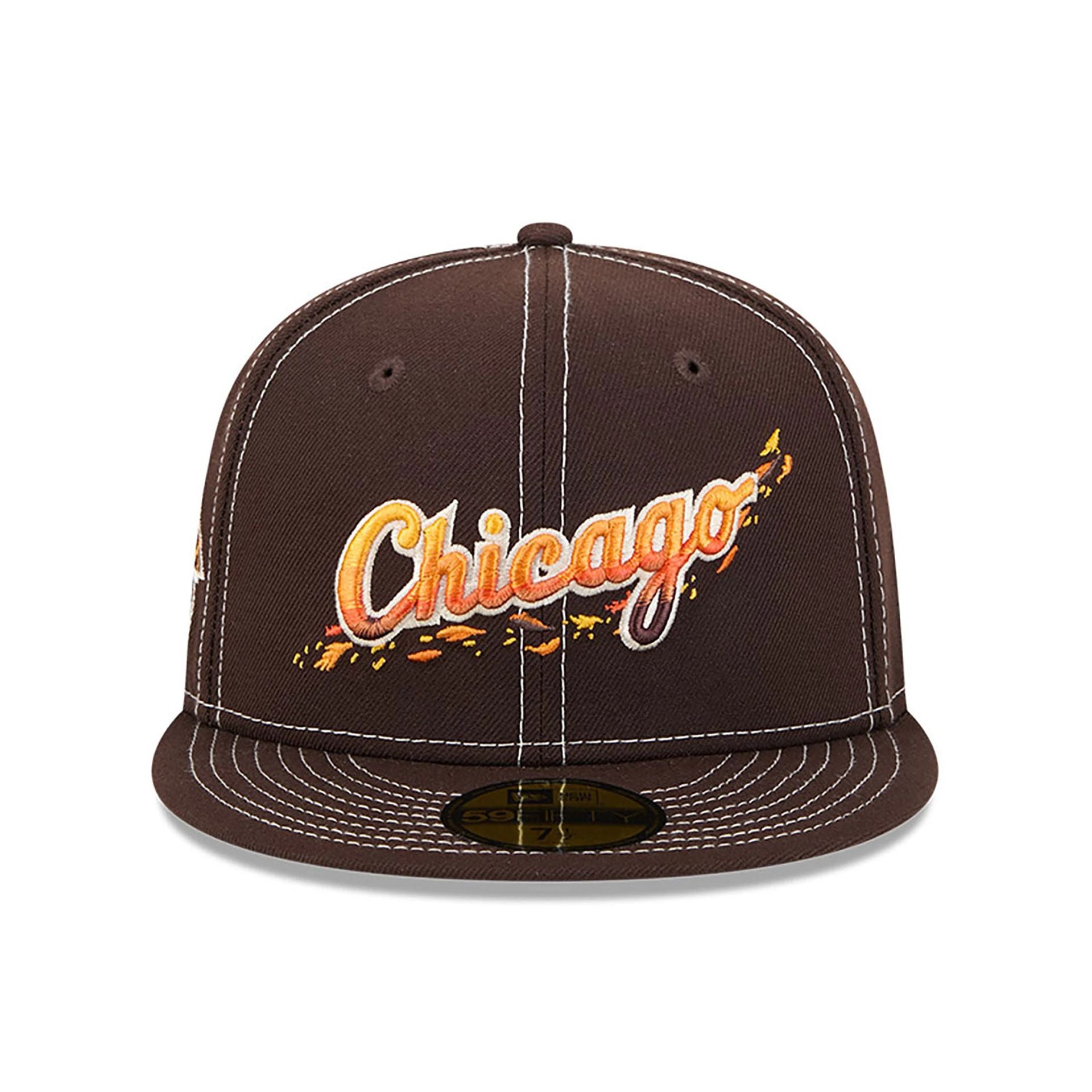 This is a Chicago White Sox Fall Foliage Dark Brown 59FIFTY Fitted Cap 3