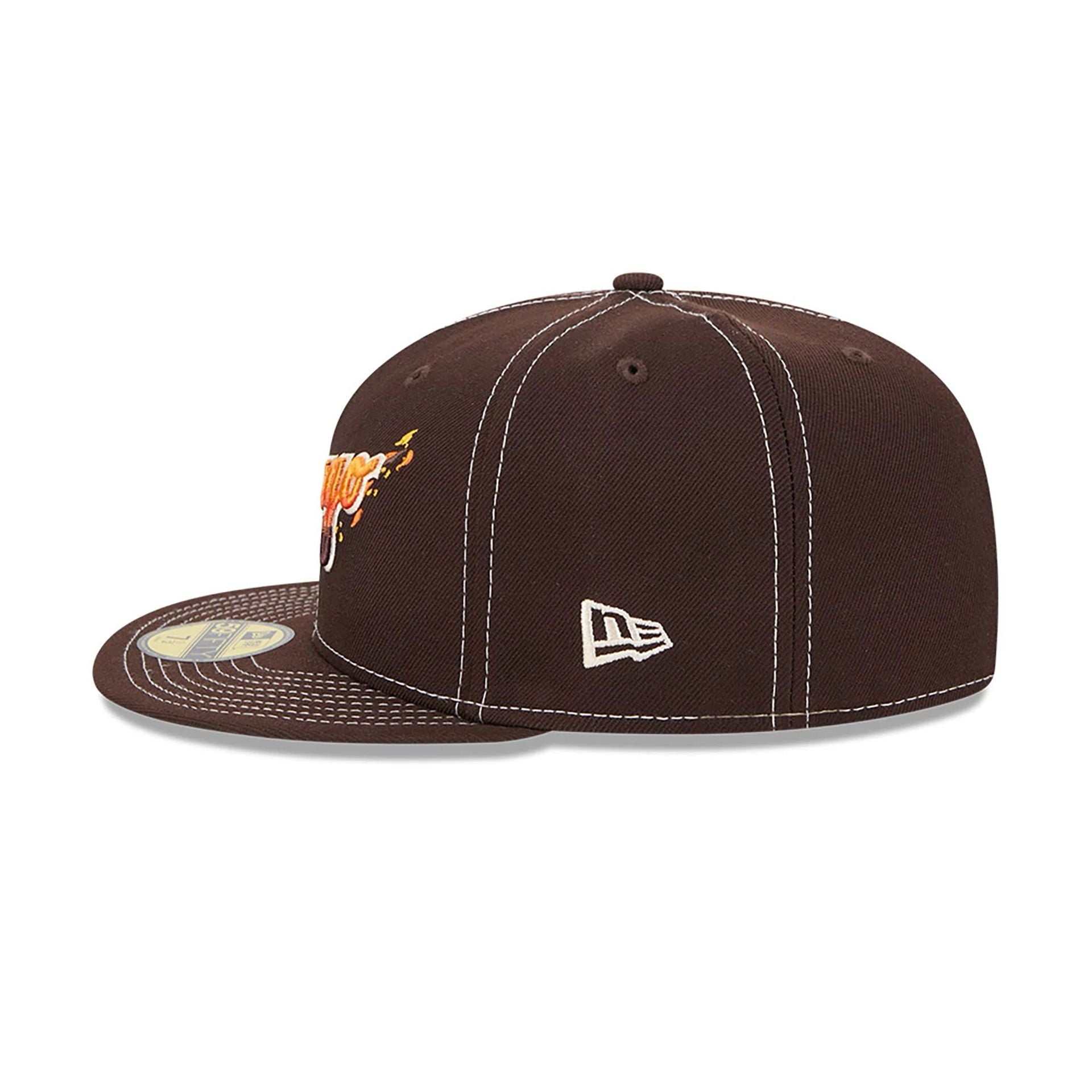 This is a Chicago White Sox Fall Foliage Dark Brown 59FIFTY Fitted Cap 7