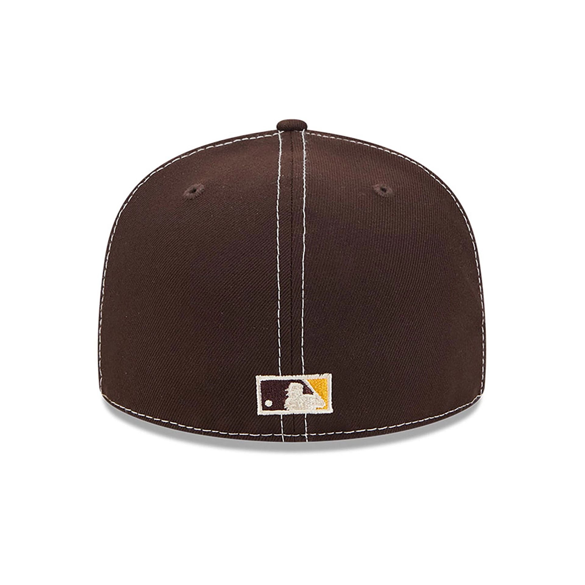 This is a LA Dodgers Fall Foliage Dark Brown 59FIFTY Fitted Cap 5