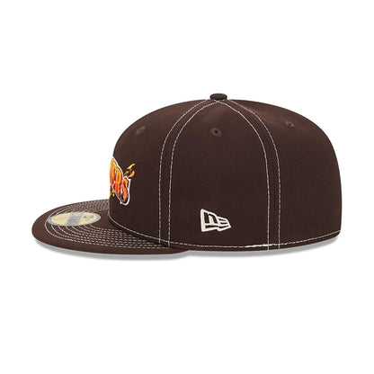 This is a Seattle Mariners Fall Foliage Dark Brown 59FIFTY Fitted Cap 7