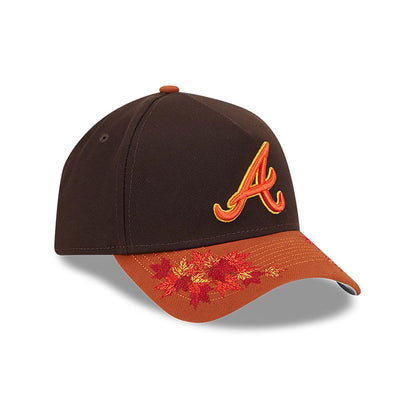 This is a Atlanta Braves Fall Foliage Dark Brown 9FORTY A-Frame Adjustable Cap 4