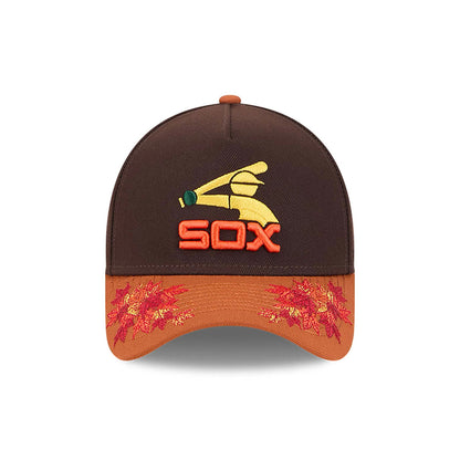 This is a Chicago White Sox Fall Foliage Dark Brown 9FORTY A-Frame Adjustable Cap 3