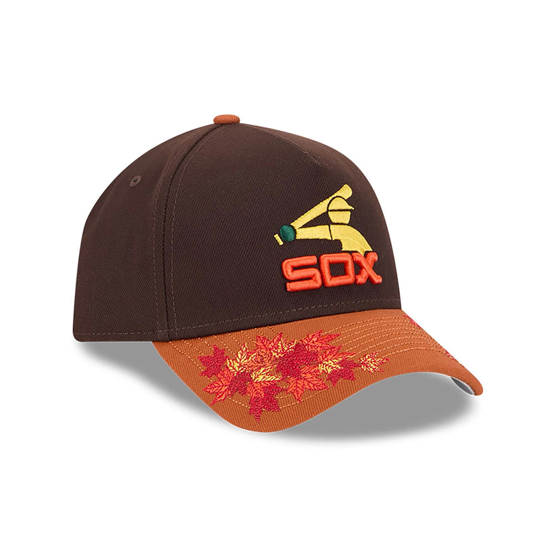 This is a Chicago White Sox Fall Foliage Dark Brown 9FORTY A-Frame Adjustable Cap 4