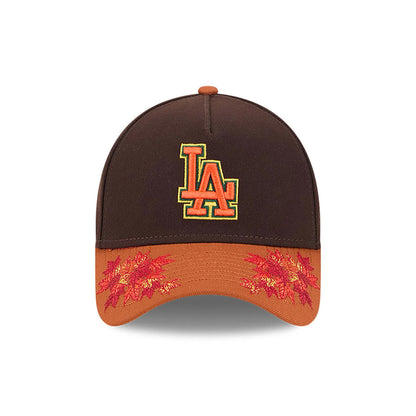 This is a LA Dodgers Fall Foliage Dark Brown 9FORTY A-Frame Adjustable Cap 3