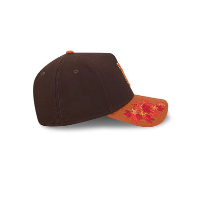 This is a LA Dodgers Fall Foliage Dark Brown 9FORTY A-Frame Adjustable Cap 6