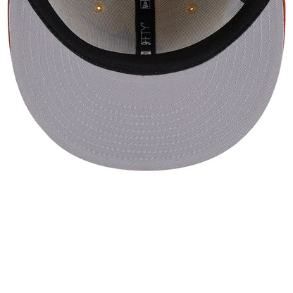 This is a Miami Marlins Fall Landscape Light Beige 9FIFTY Snapback Cap 2