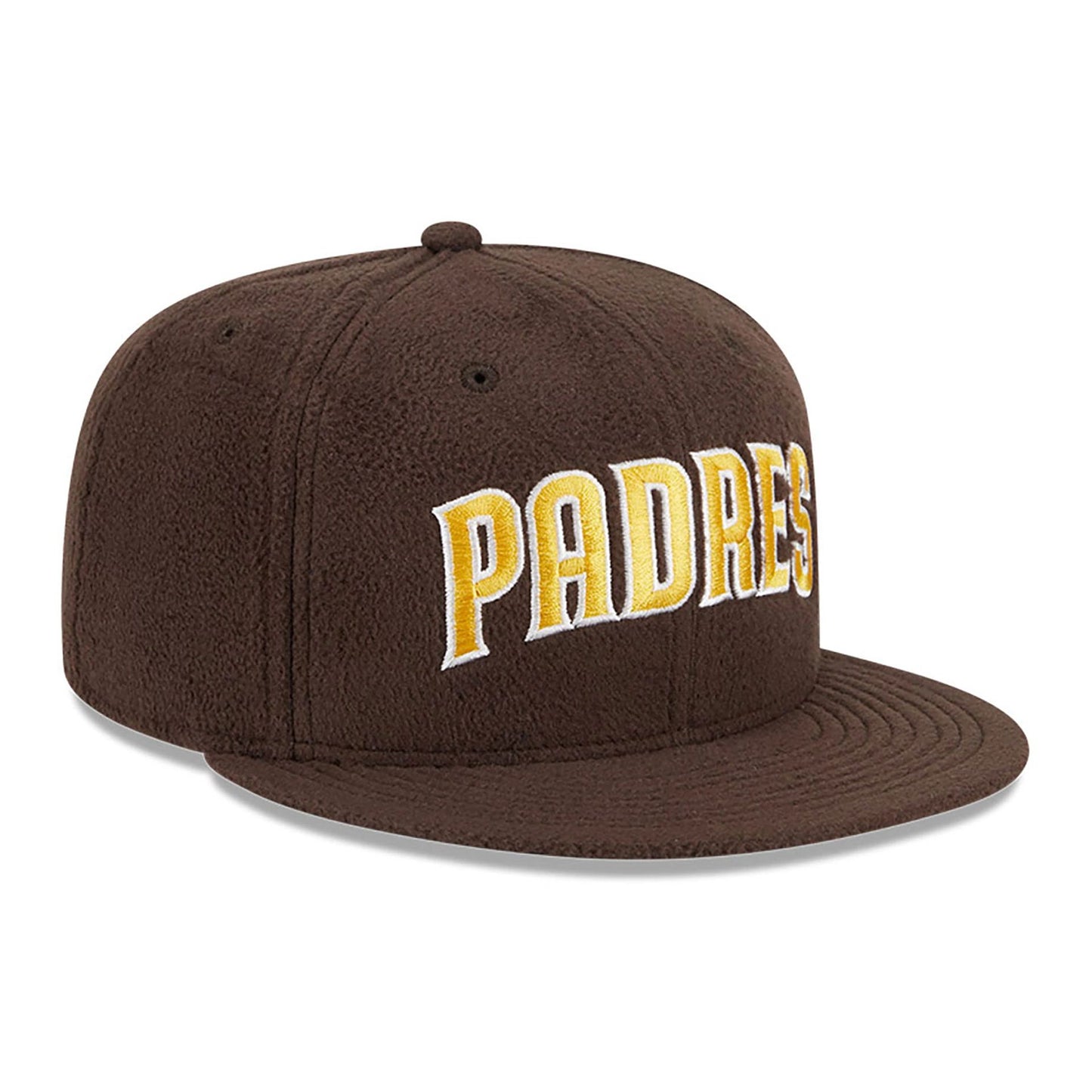 This is a San Diego Padres Fleece Dark Brown 59FIFTY Fitted Cap 4