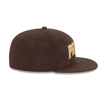 This is a San Diego Padres Fleece Dark Brown 59FIFTY Fitted Cap 6