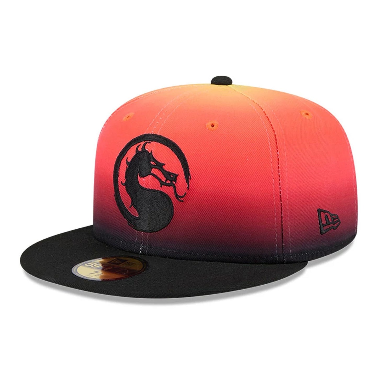 This is a Mortal Kombat Klassic Orange 59FIFTY Fitted Cap 1