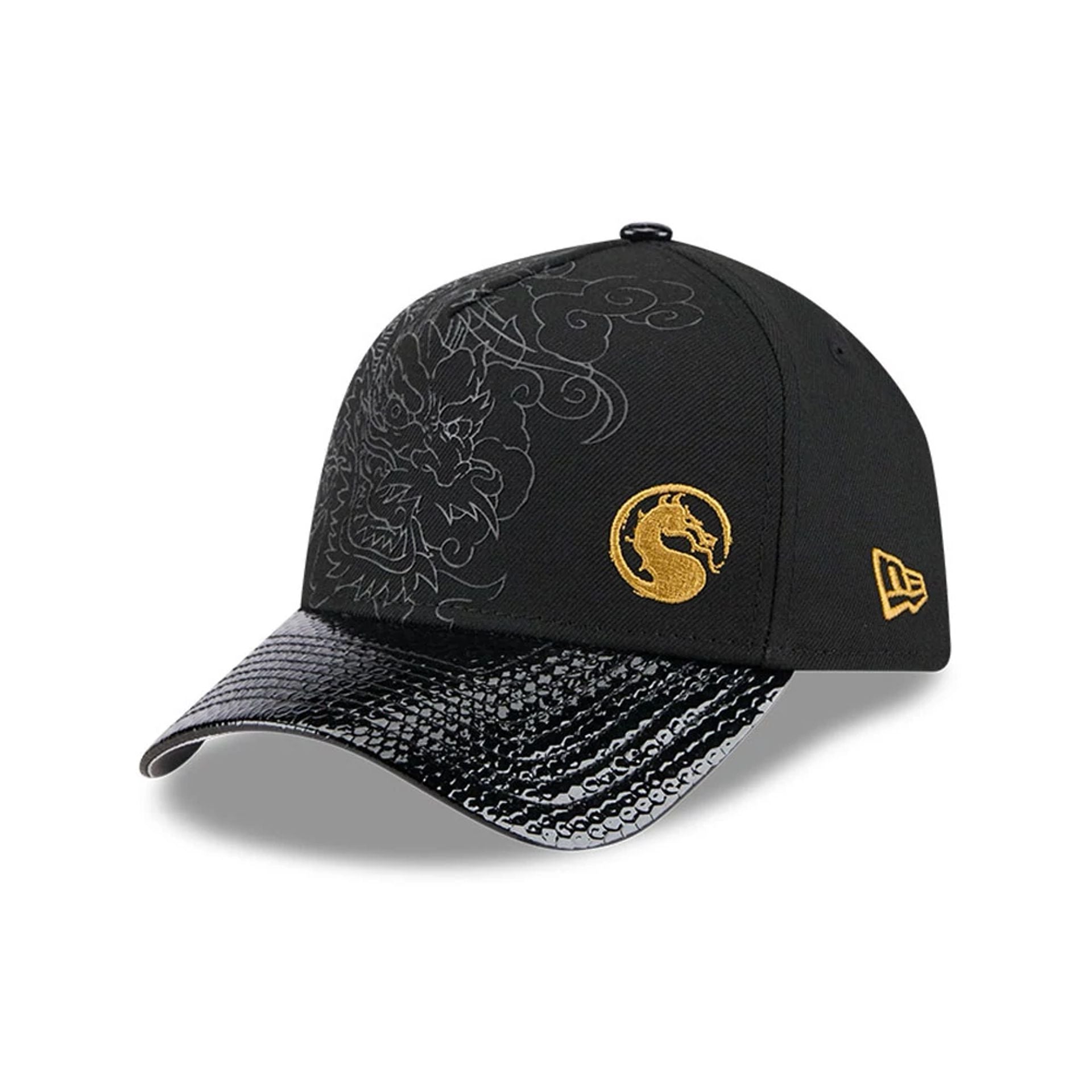 This is a Mortal Kombat Klassic Dragon Black 9FORTY A-Frame Adjustable Cap 1