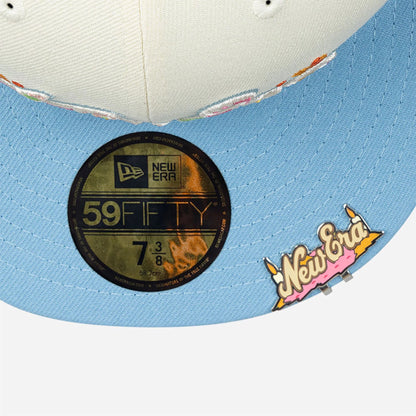 This is a New Era Day Of The Dead White 59FIFTY Fitted Cap 3