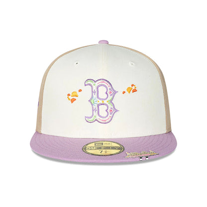 This is a Boston Red Sox Day Of The Dead White 59FIFTY Fitted Cap 4