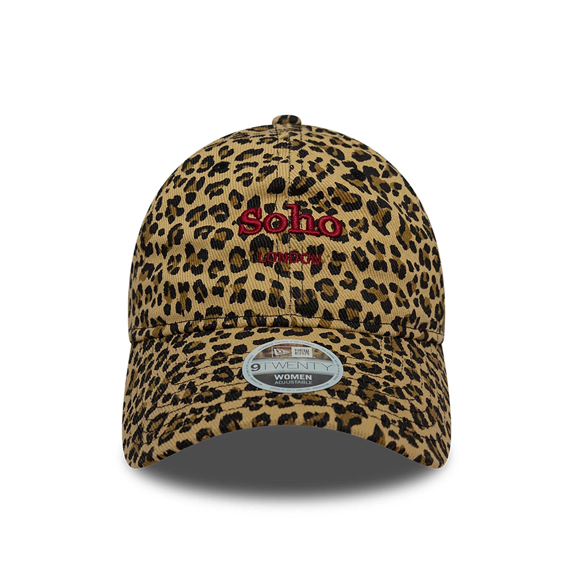 This is a New Era Womens Soho London Leopard All Over Print 9TWENTY Adjustable Cap 2