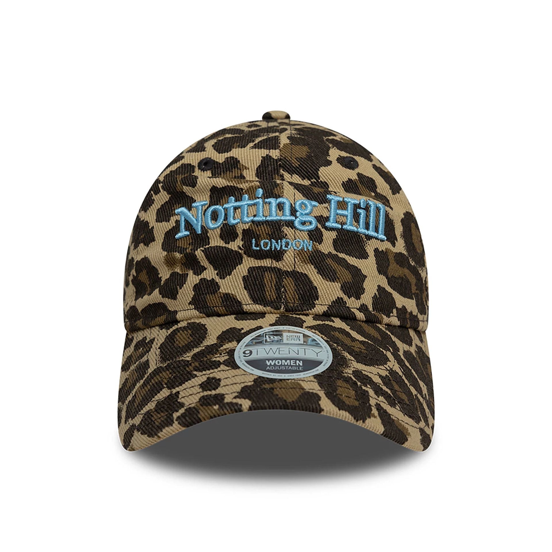 This is a New Era Womens Notting Hill London Leopard All Over Print 9TWENTY Adjustable Cap 2