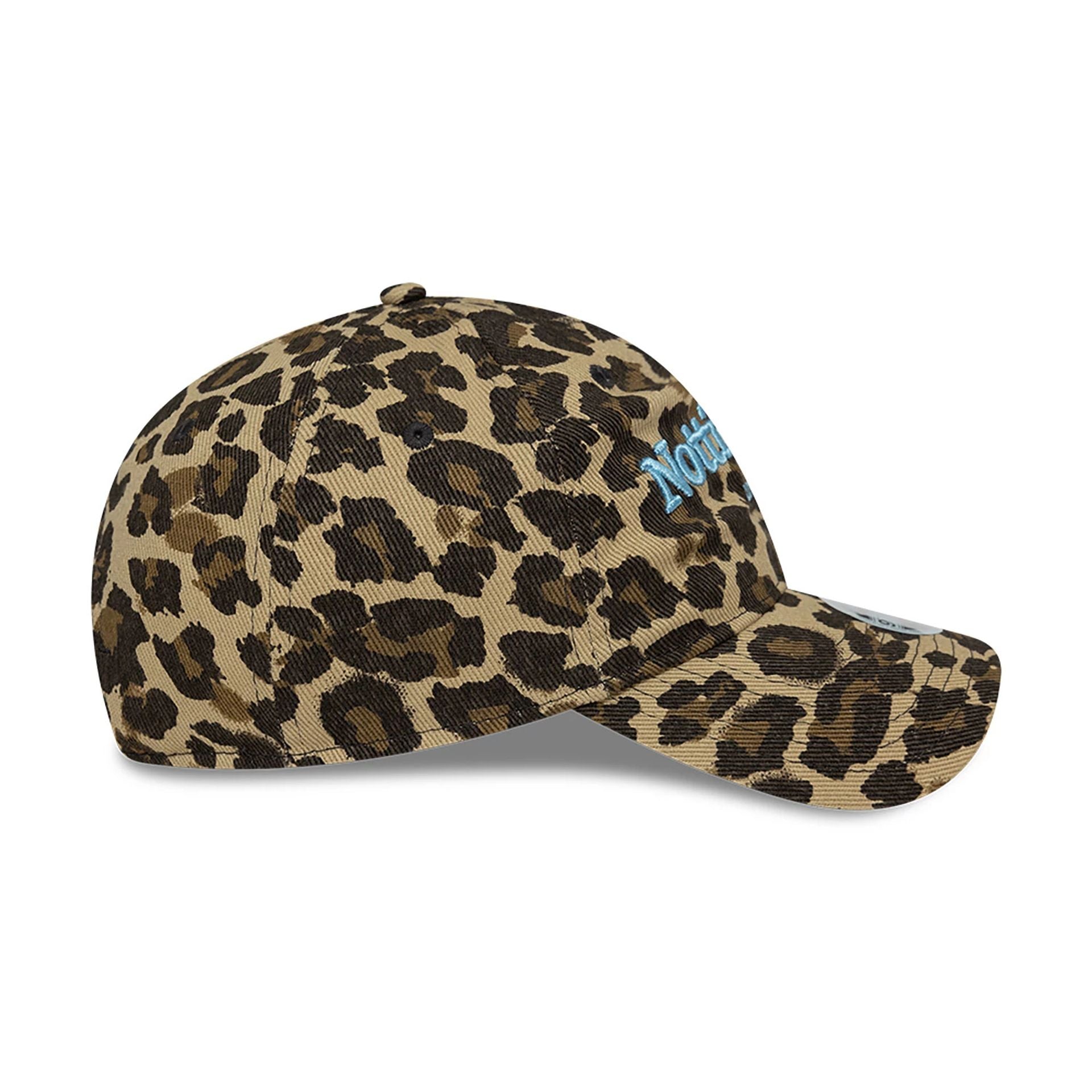 This is a New Era Womens Notting Hill London Leopard All Over Print 9TWENTY Adjustable Cap 6