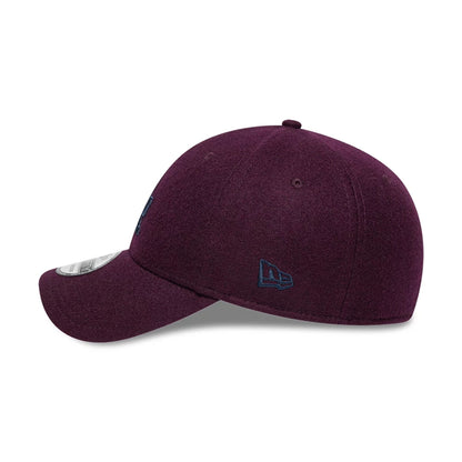 This is a LA Dodgers Melton Wool Purple 39THIRTY Stretch-Fit Cap 5