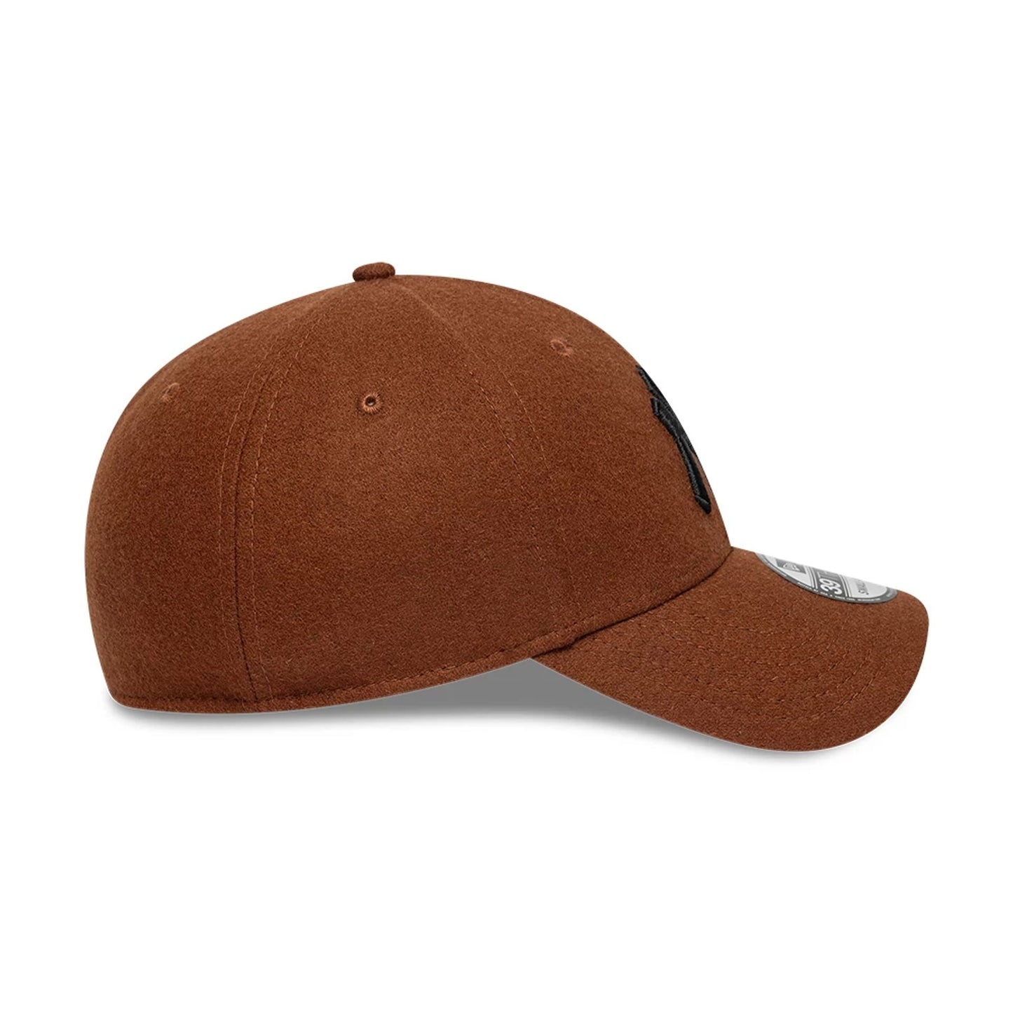 This is a New York Yankees Melton Wool Brown 39THIRTY Stretch-Fit Cap 7