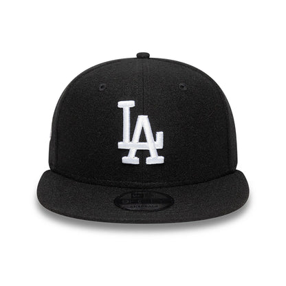 This is a LA Dodgers Melton Patch Black 9FIFTY Snapback Adjustable Cap 2