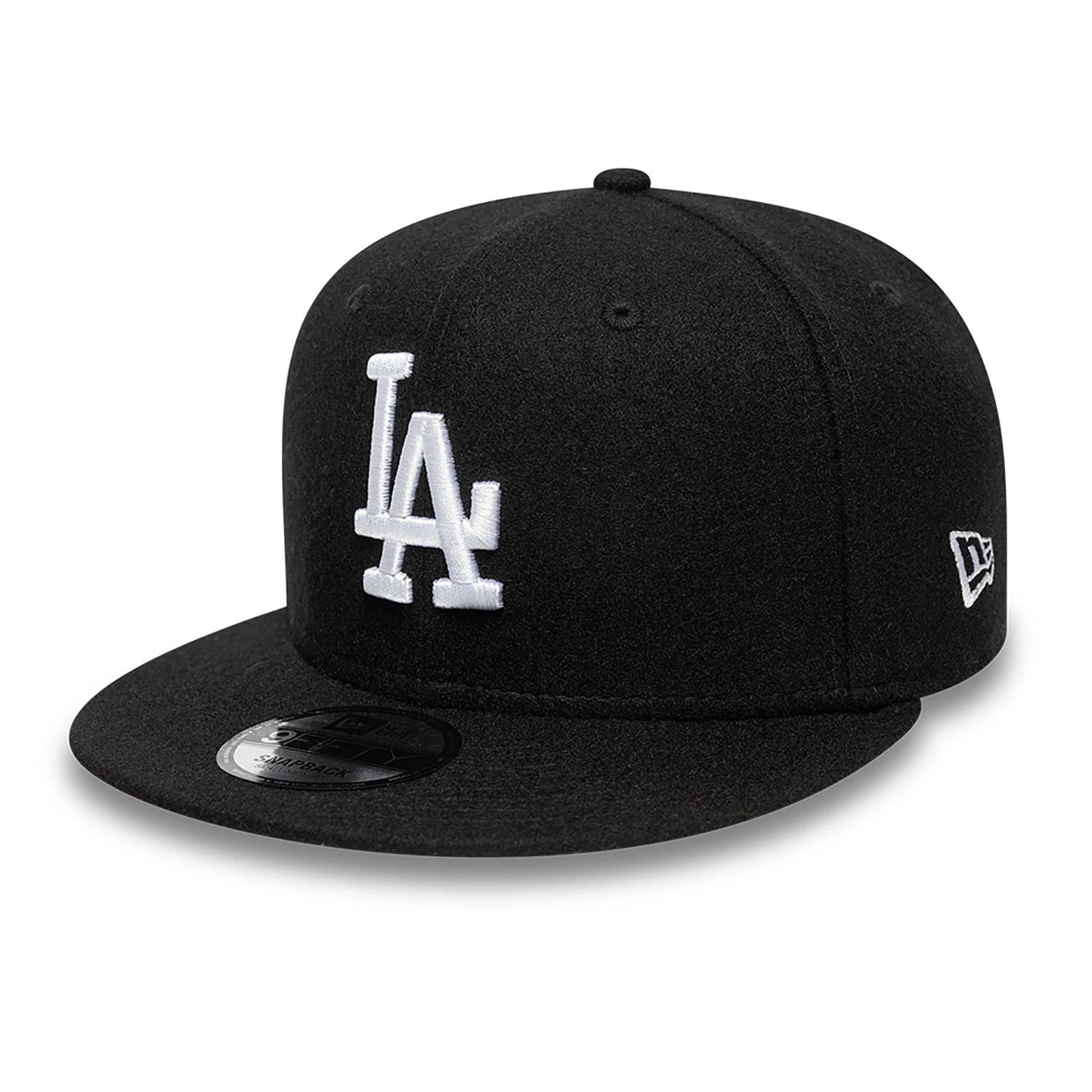 This is a LA Dodgers Melton Patch Black 9FIFTY Snapback Adjustable Cap 3