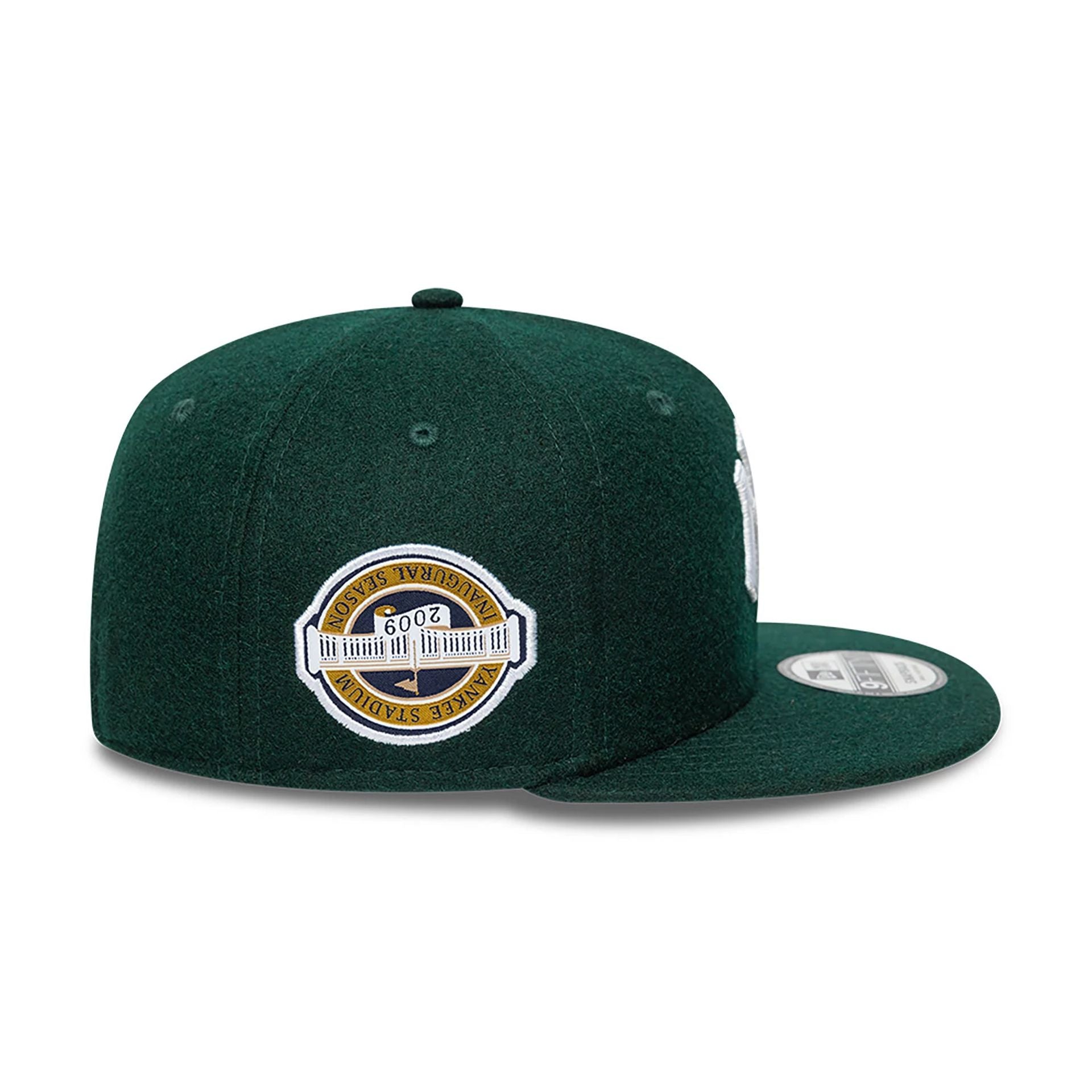 This is a New York Yankees Melton Patch Dark Green 9FIFTY Snapback Adjustable Cap 6