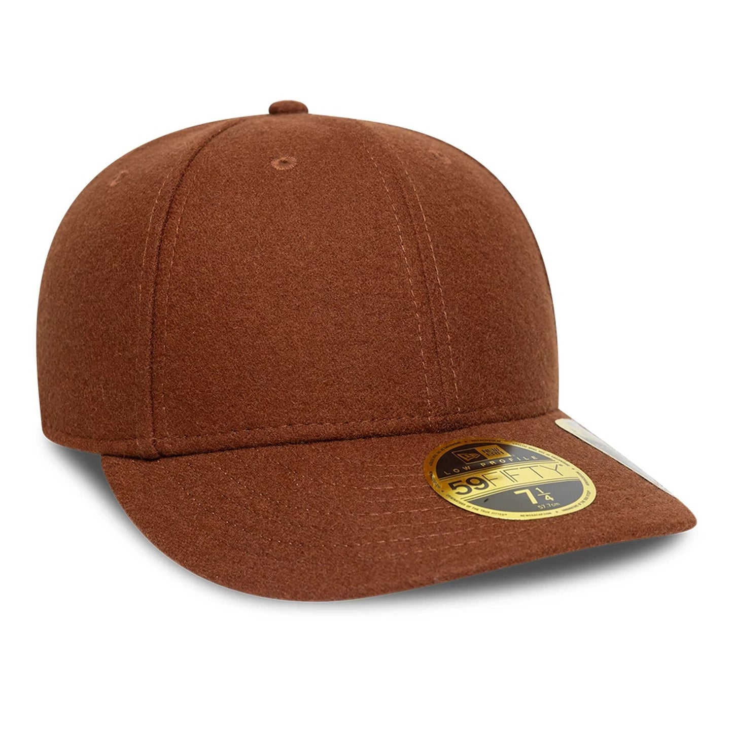 This is a New Era Melton Wool Brown Low Profile 59FIFTY Fitted Cap 4