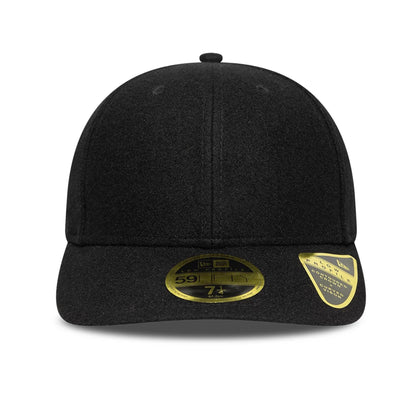 This is a New Era Melton Wool Black Low Profile 59FIFTY Fitted Cap 3