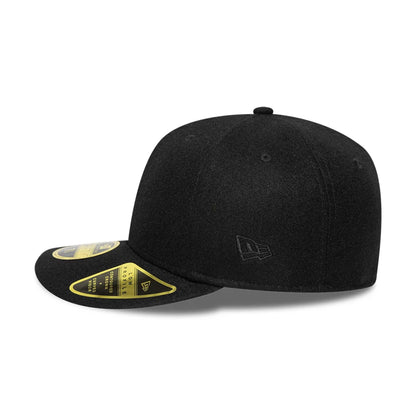 This is a New Era Melton Wool Black Low Profile 59FIFTY Fitted Cap 5