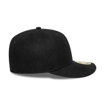 This is a New Era Melton Wool Black Low Profile 59FIFTY Fitted Cap 6