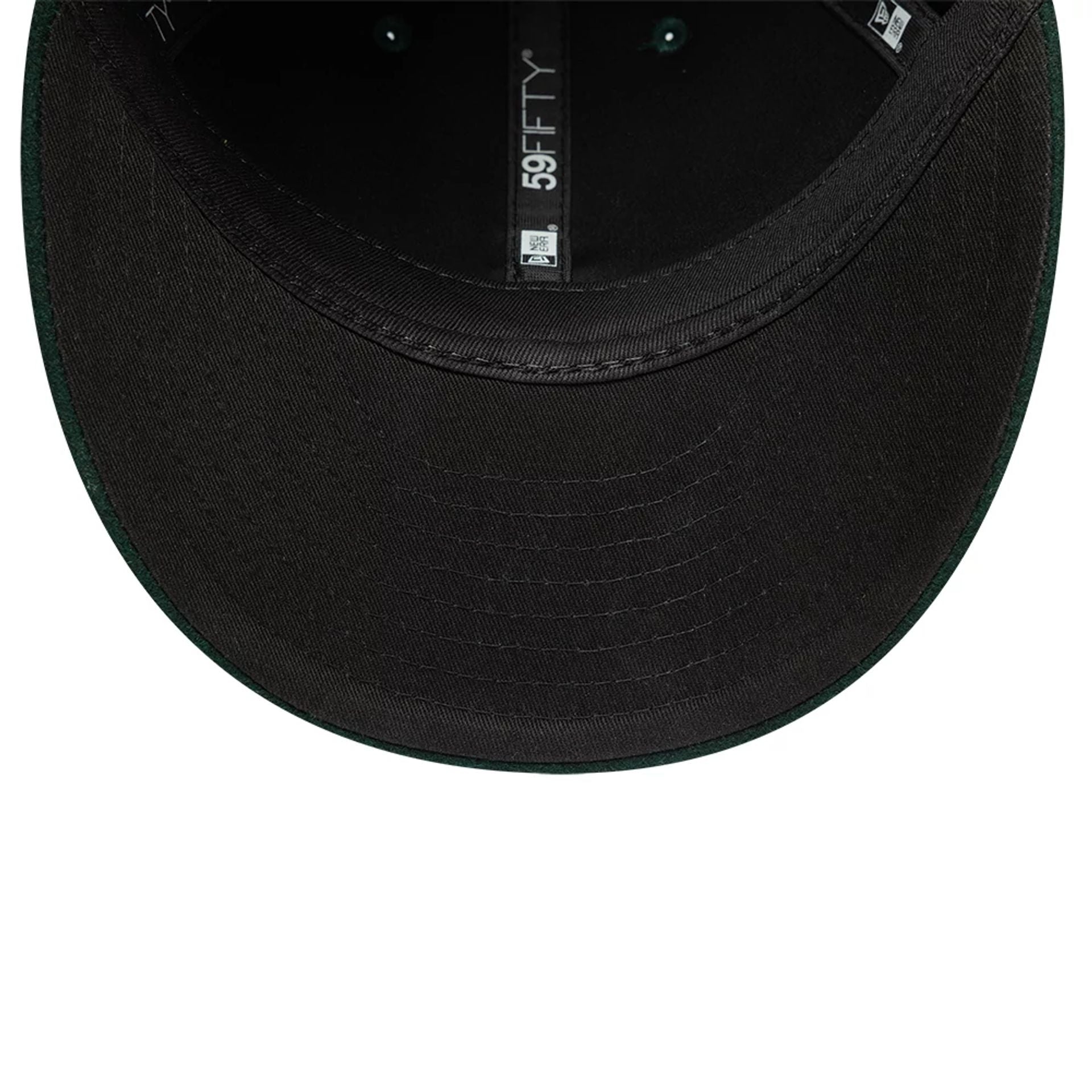 This is a New Era Melton Wool Dark Green Low Profile 59FIFTY Fitted Cap 5