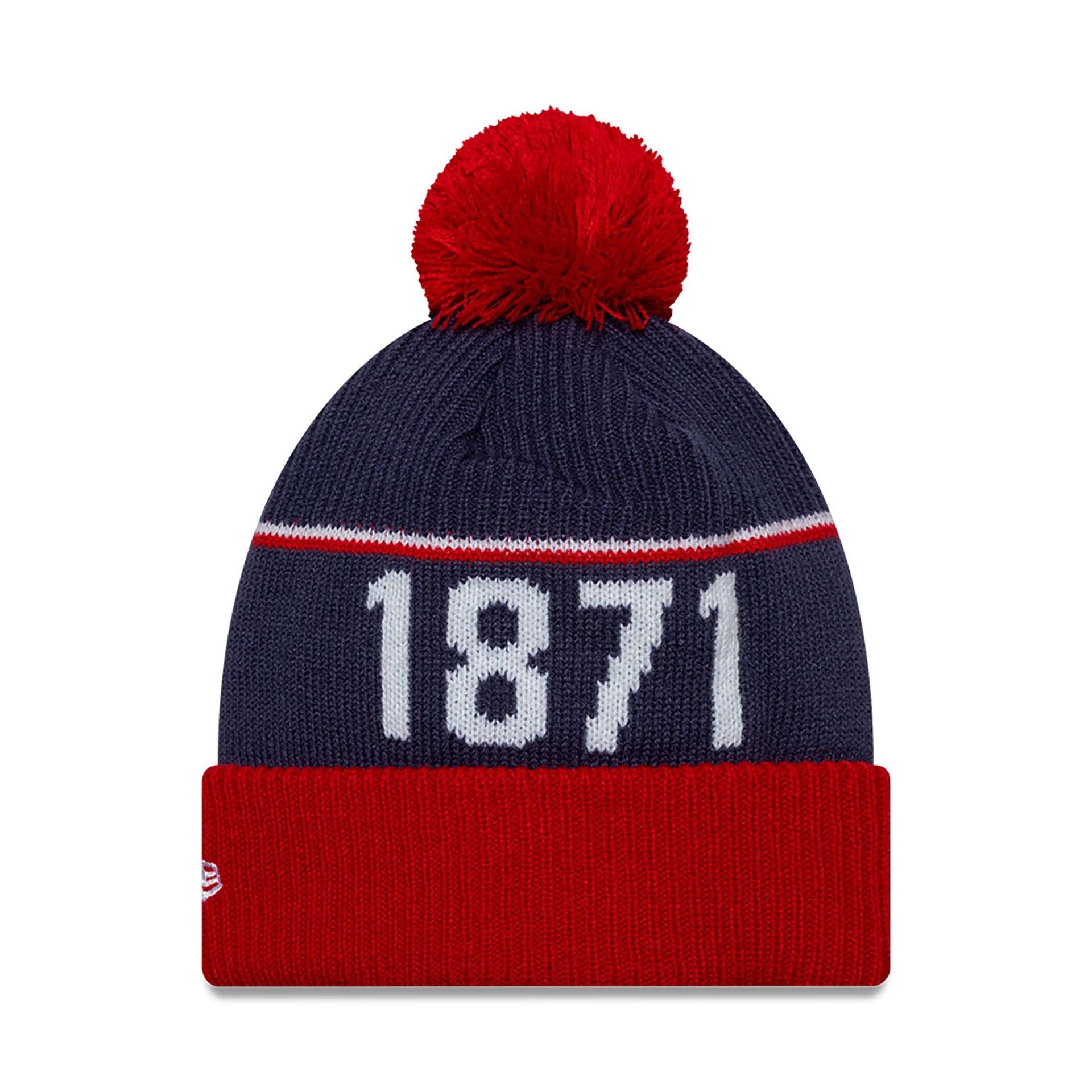 This is a Rugby Football Union England 1871 Navy Sport Knit Beanie Hat 2