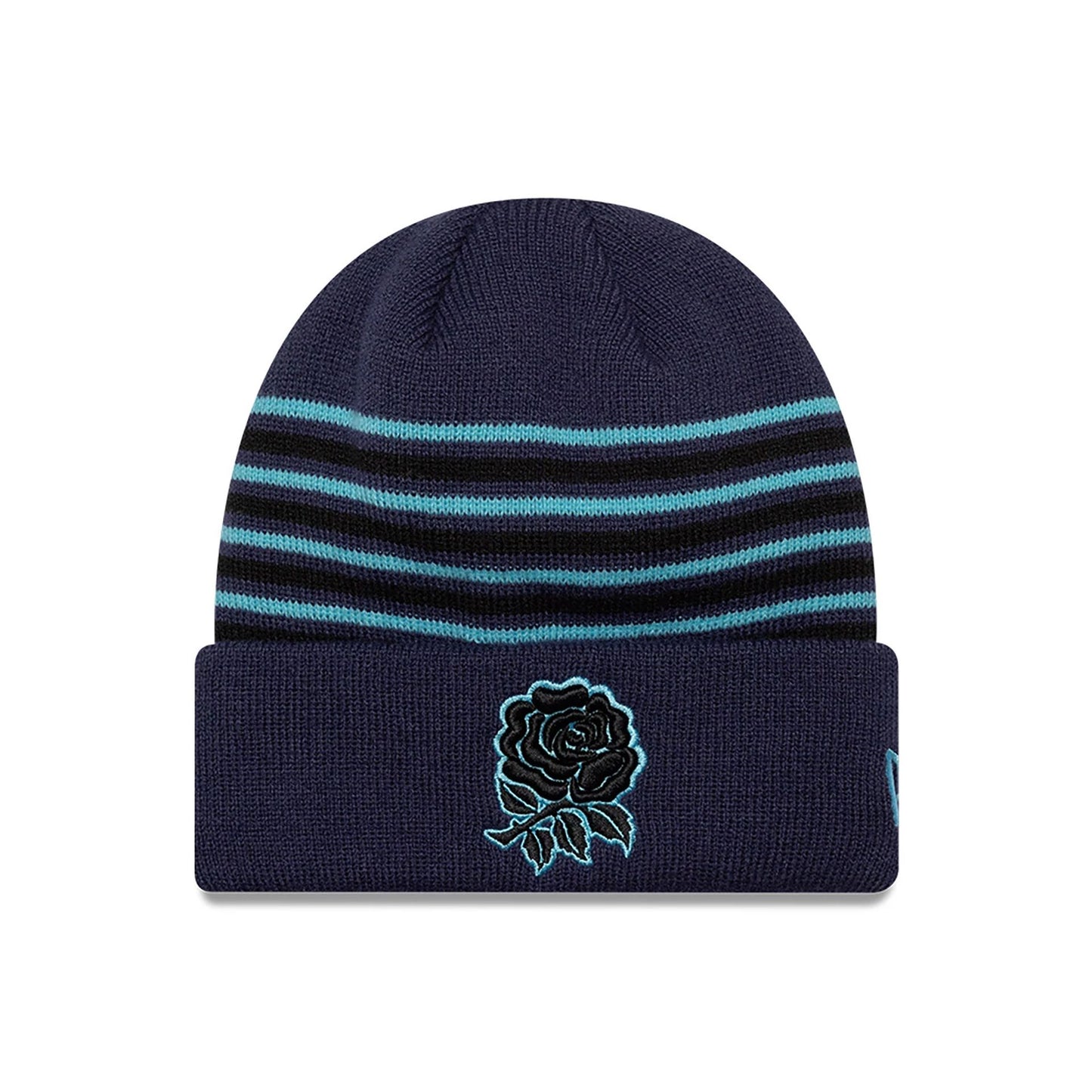 This is a Rugby Football Union Youth Pop Colour Navy Cuff Knit Beanie Hat 1