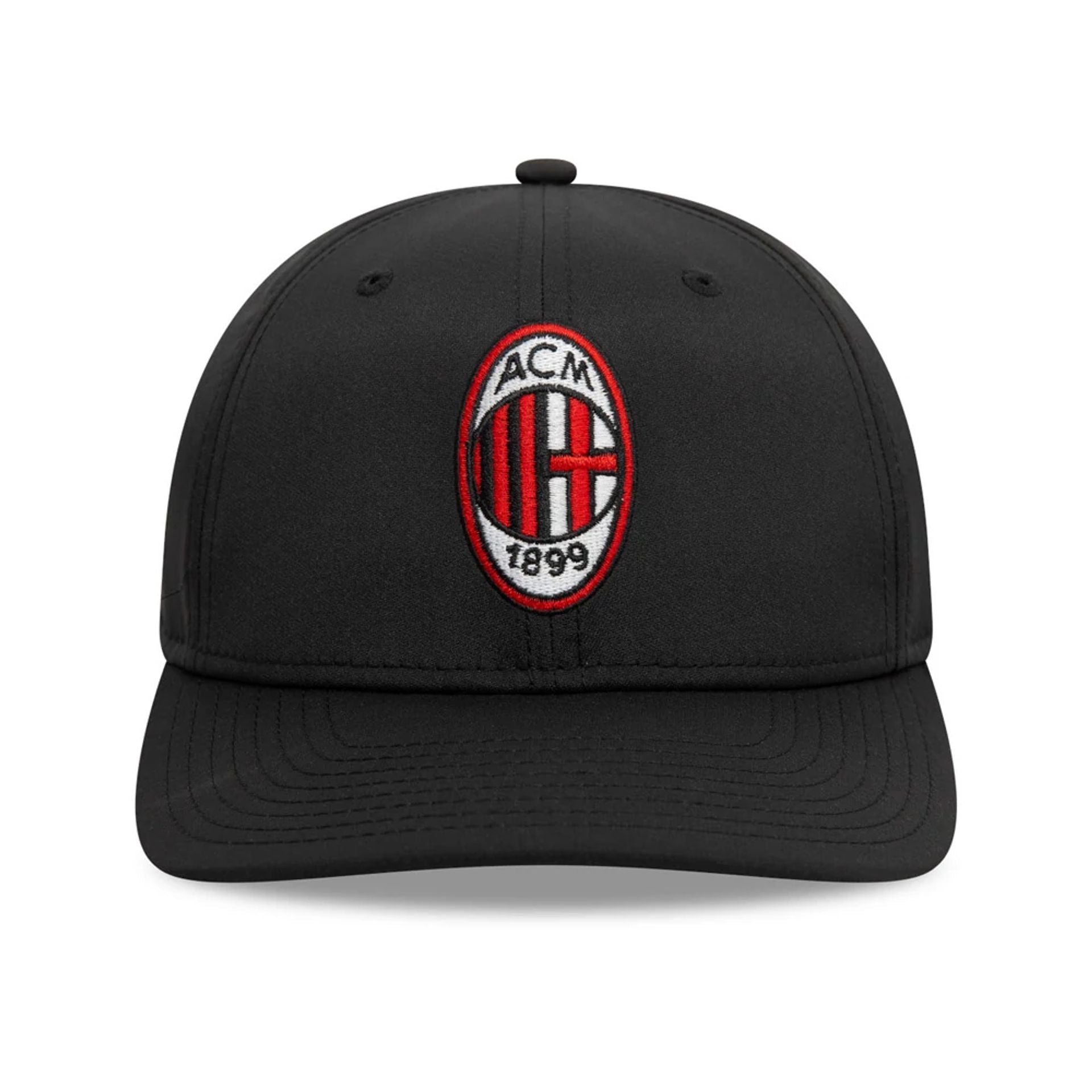 This is a AC Milan Core Black 9SEVENTY Stretch Snap Adjustable Cap 2