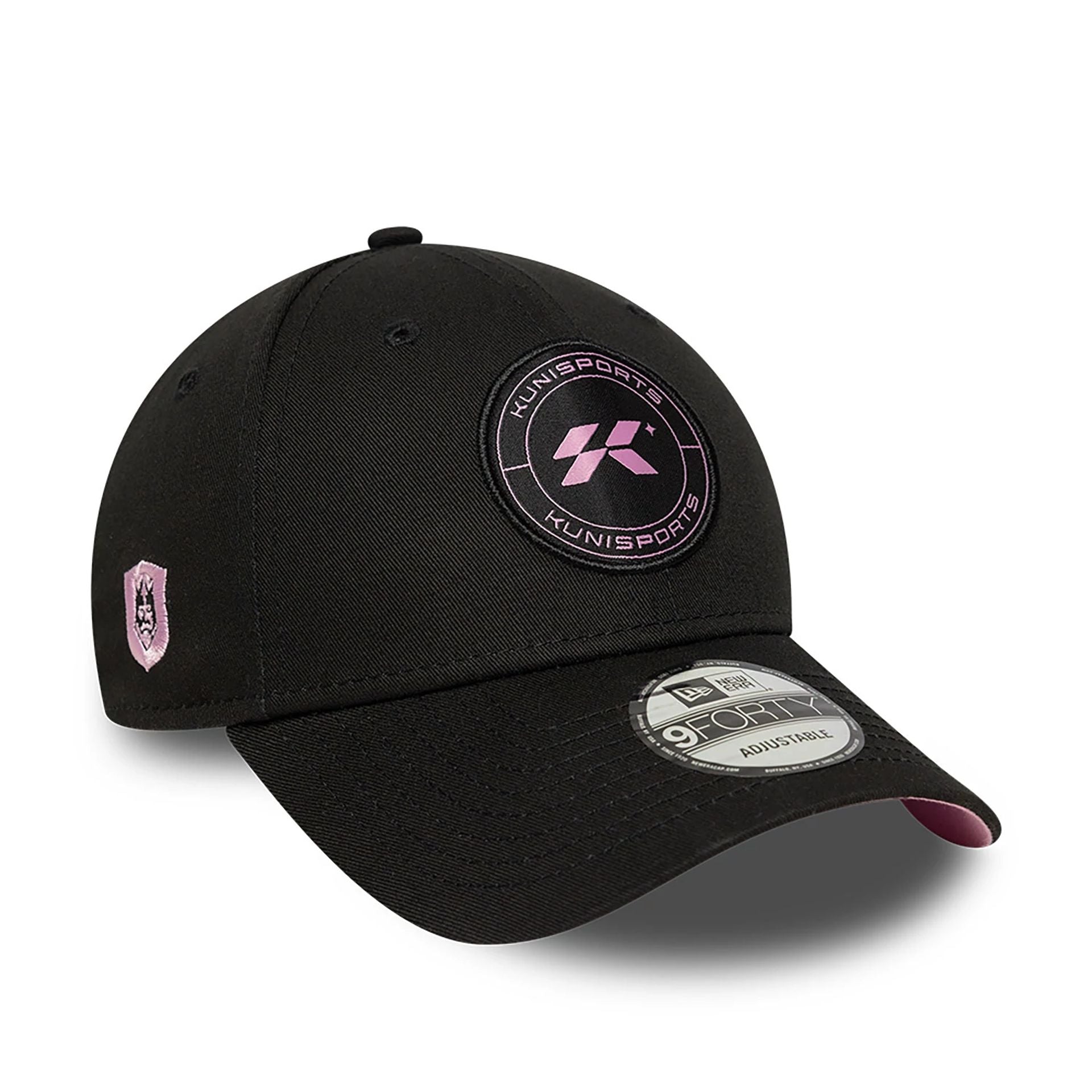 This is a Kunisports Kings League New Season Black 9FORTY Adjustable Cap 1