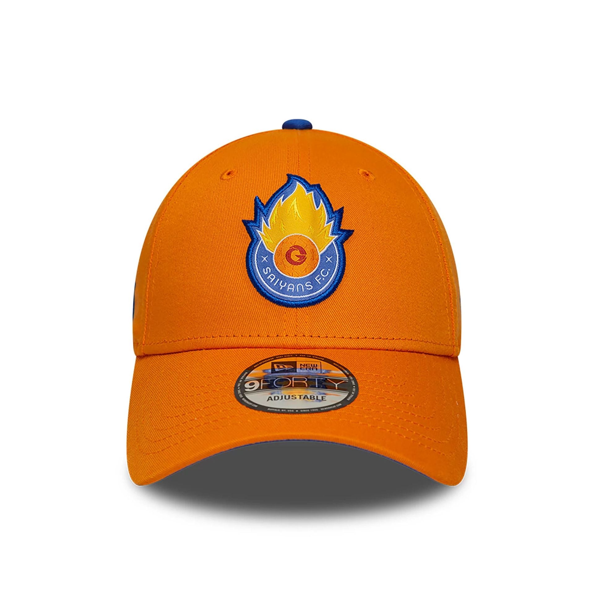 This is a Saiyans FC Kings League New Season Orange 9FORTY Adjustable Cap 3