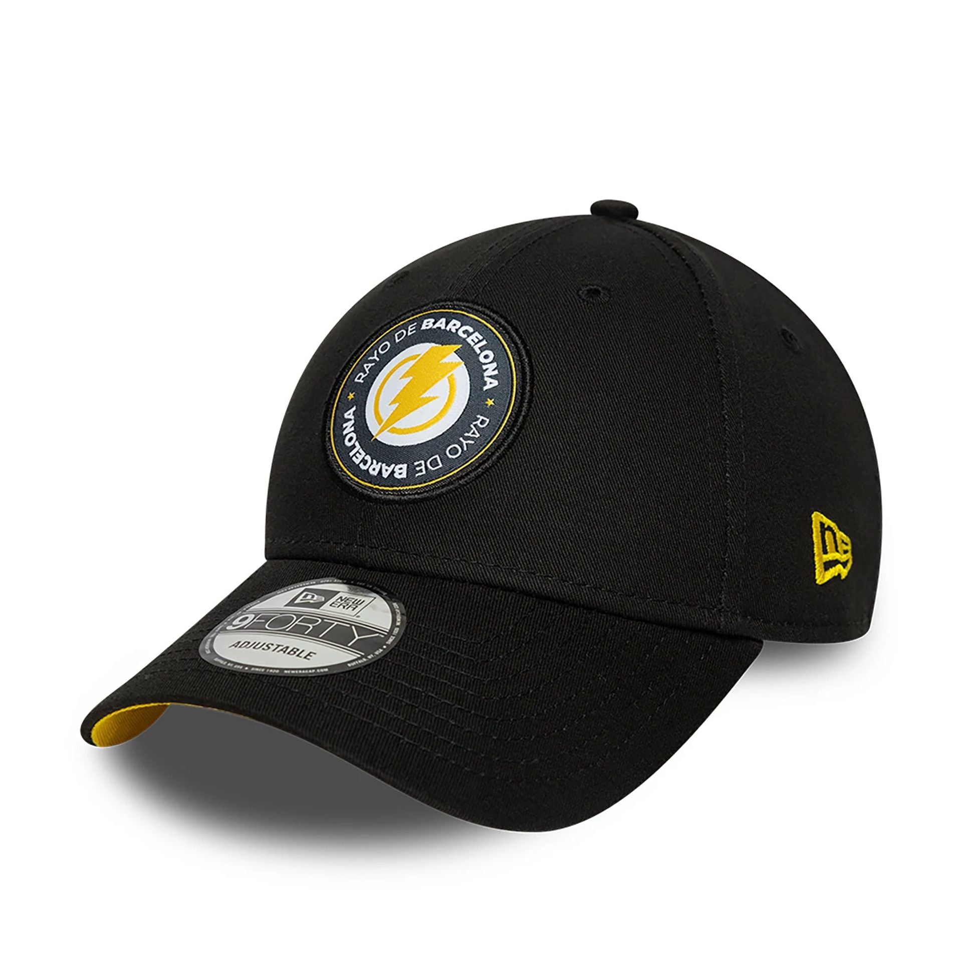 This is a Rayo de Barcelona Kings League New Season Black 9FORTY Adjustable Cap 4