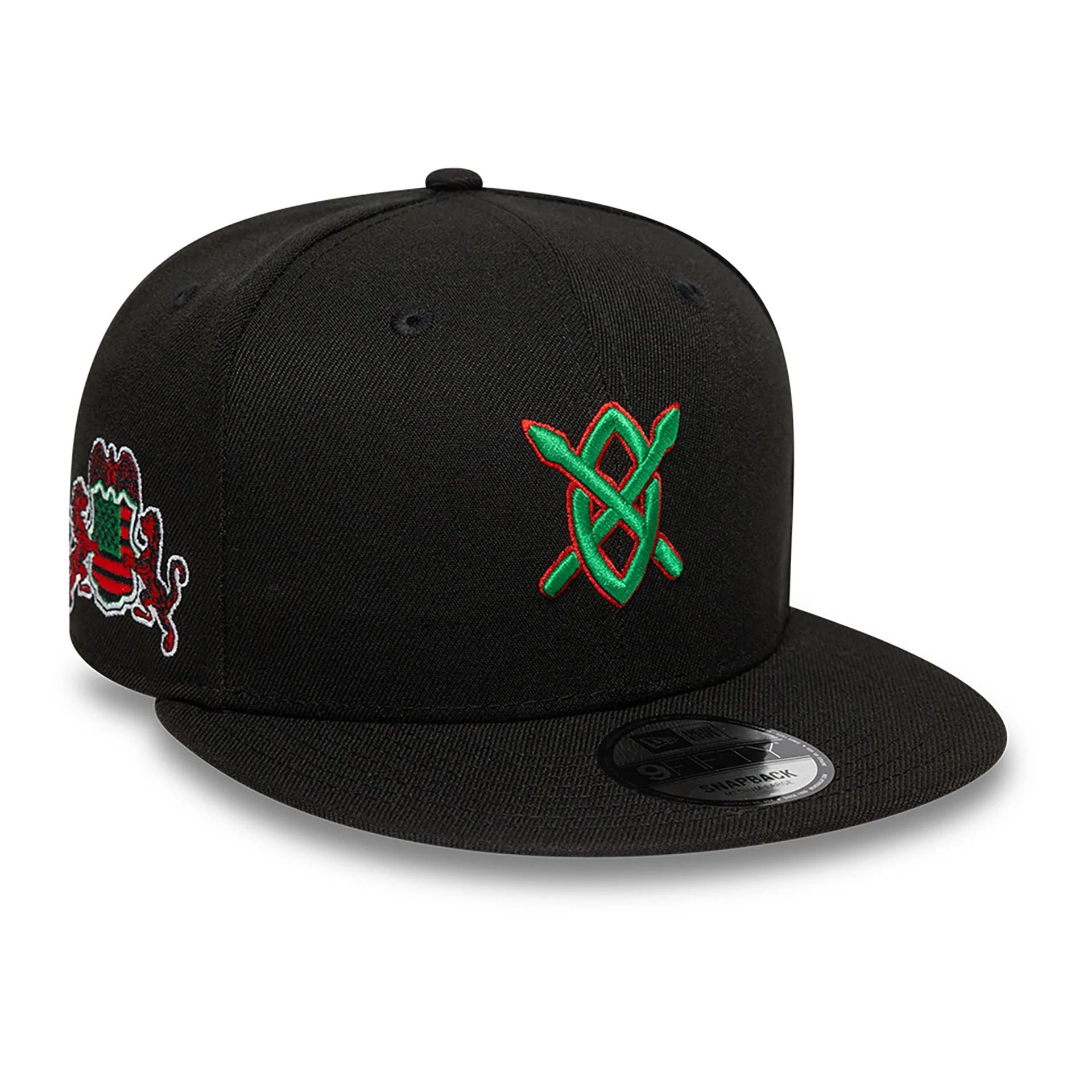 This is a Daily Paper x New Era New York Black 9FIFTY Snapback Cap 1