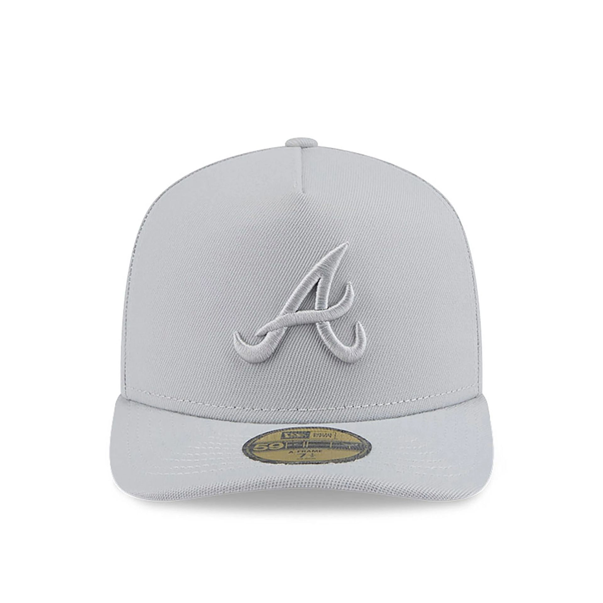 This is a Atlanta Braves Colour Pack Grey A-Frame 59FIFTY Fitted Cap 2