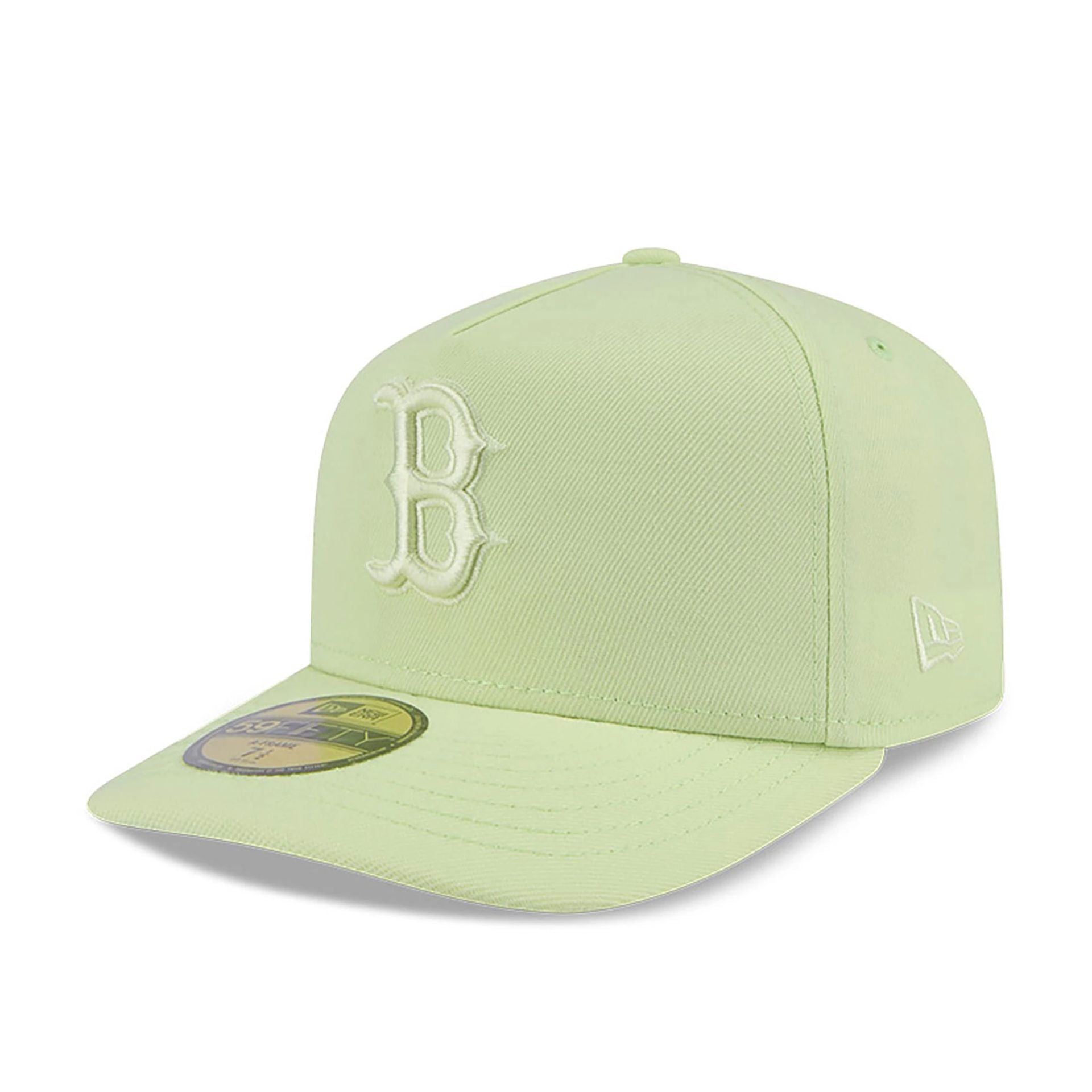 This is a Boston Red Sox Colour Pack Pastel Green A-Frame 59FIFTY Fitted Cap 1