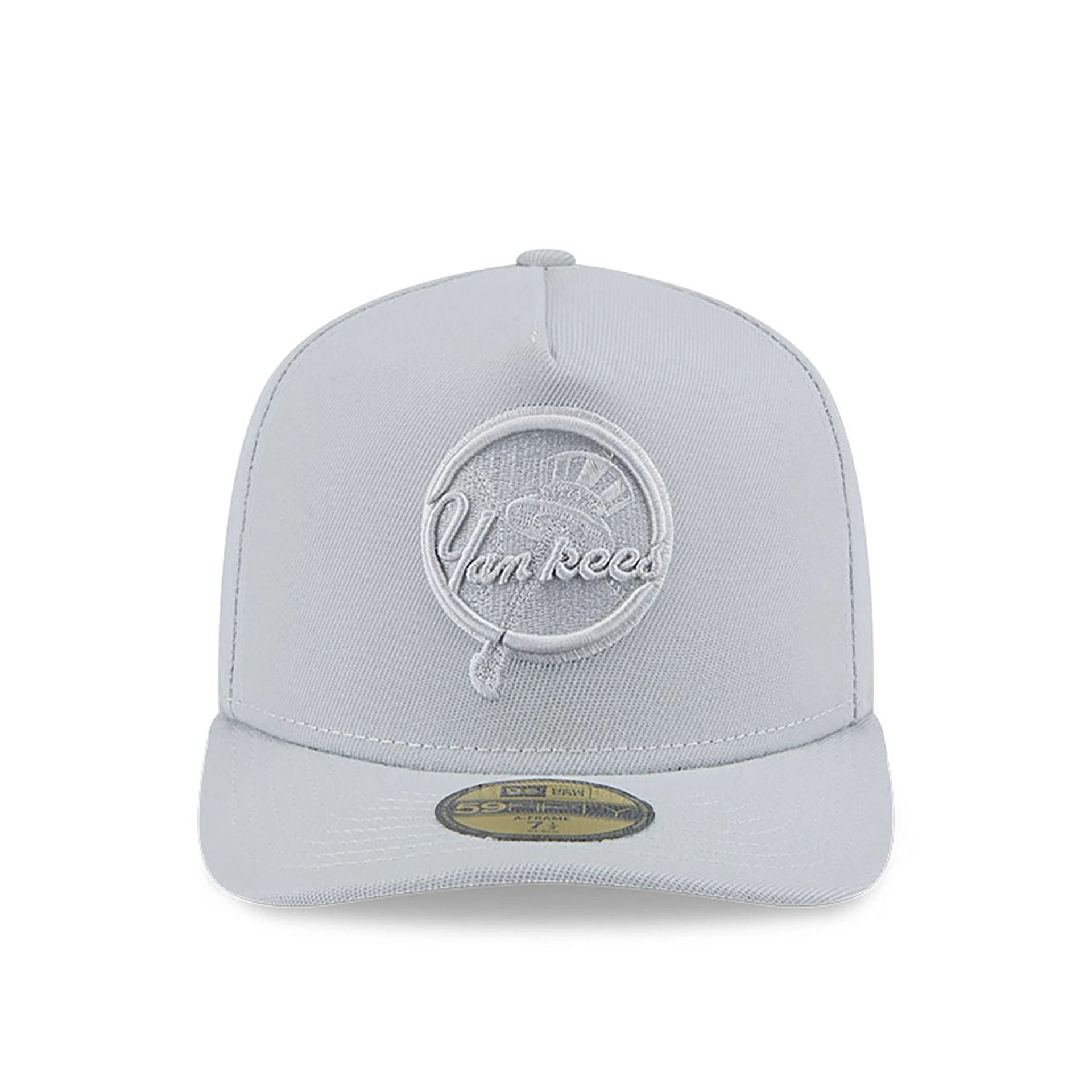 This is a New York Yankees Colour Pack Grey A-Frame 59FIFTY Fitted Cap 2