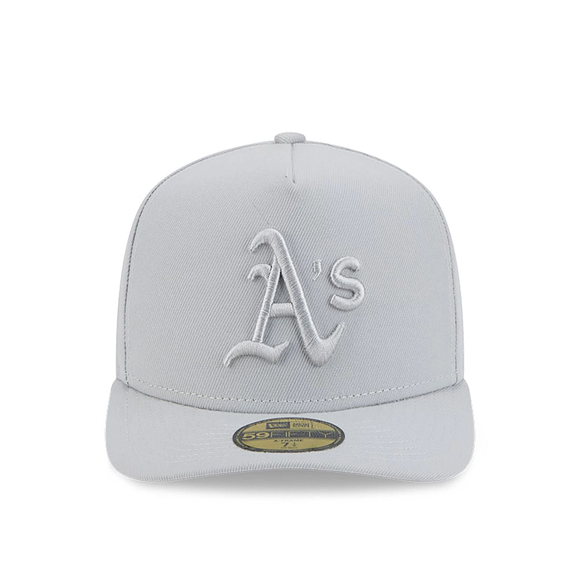 This is a Oakland Athletics Colour Pack Grey A-Frame 59FIFTY Fitted Cap 2