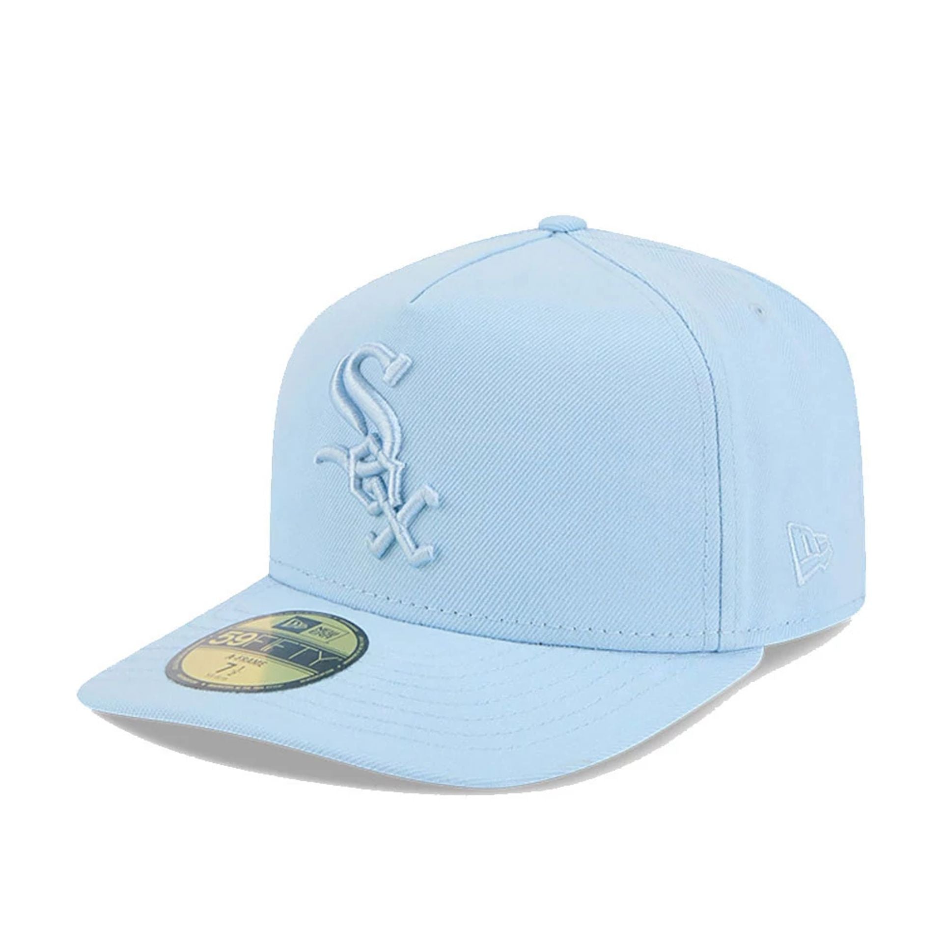 This is a Chicago White Sox Colour Pack Pastel Blue A-Frame 59FIFTY Fitted Cap 1