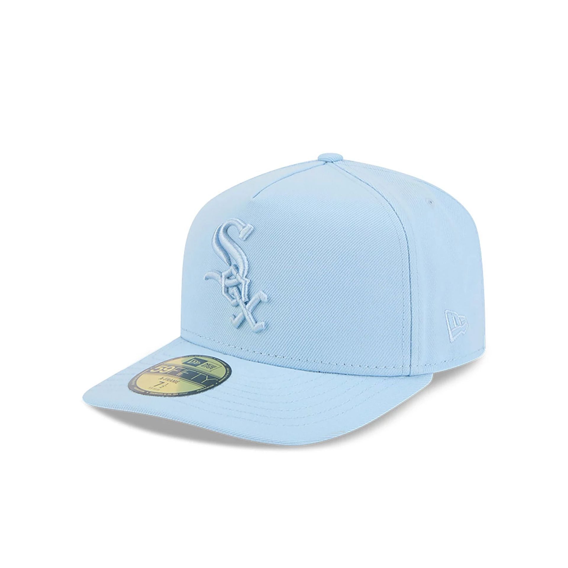 This is a Chicago White Sox Colour Pack Pastel Blue A-Frame 59FIFTY Fitted Cap 1