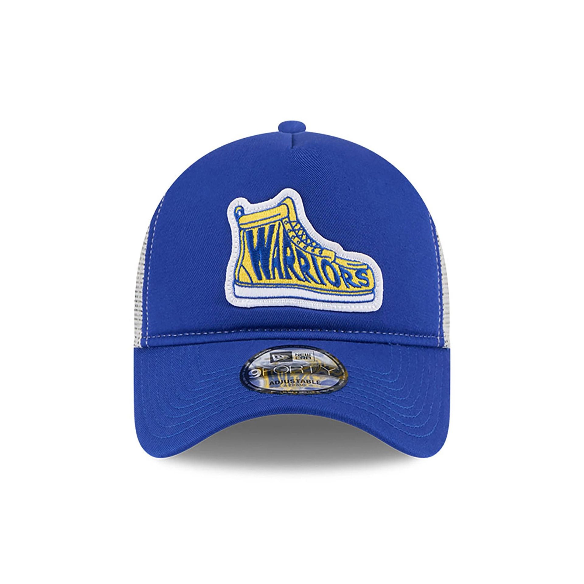 This is a Golden State Warriors NBA All Star Game 2025 Fan Pack Blue 9FORTY A-Frame Adjustable Cap 2