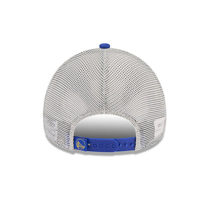 This is a Golden State Warriors NBA All Star Game 2025 Fan Pack Blue 9FORTY A-Frame Adjustable Cap 5