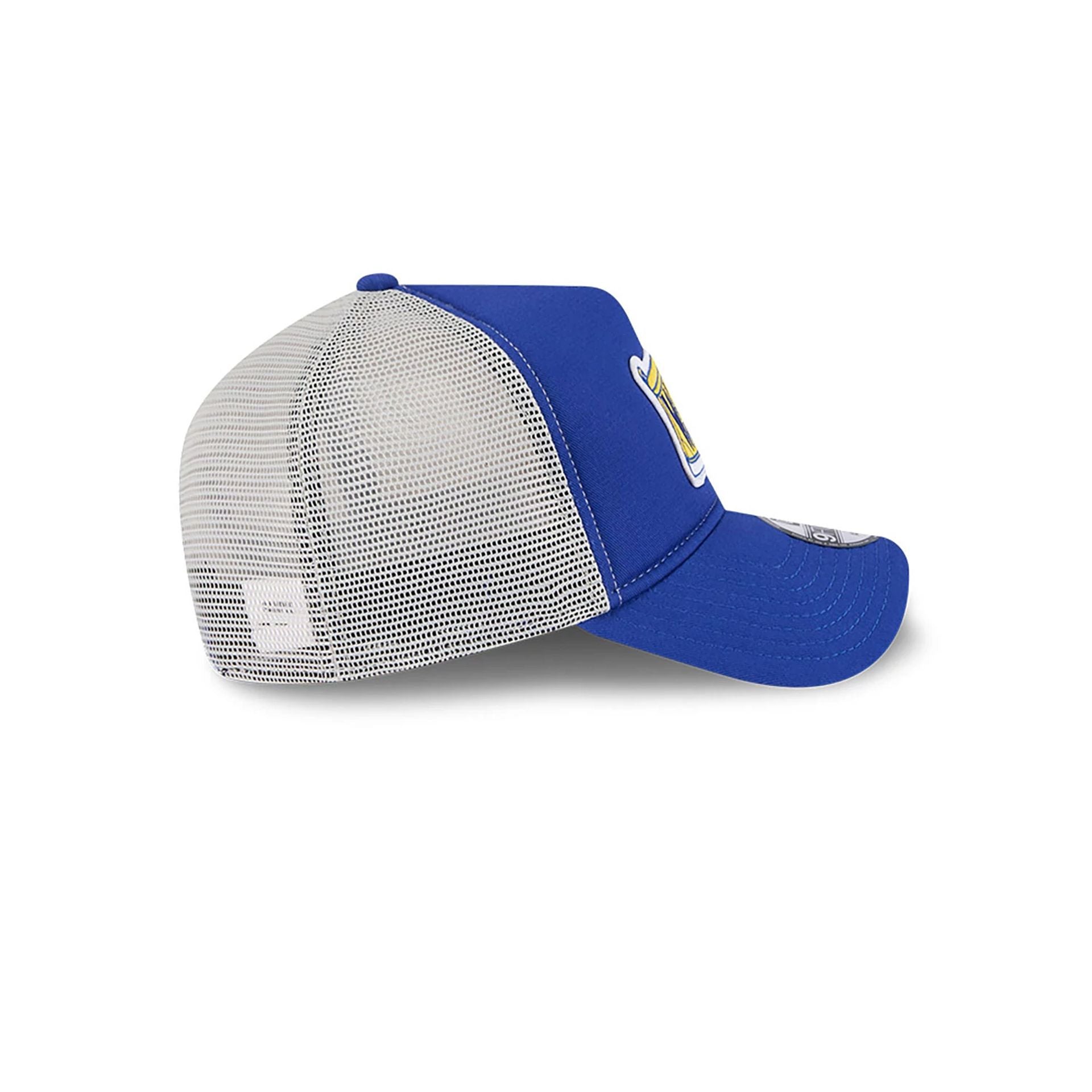 This is a Golden State Warriors NBA All Star Game 2025 Fan Pack Blue 9FORTY A-Frame Adjustable Cap 6