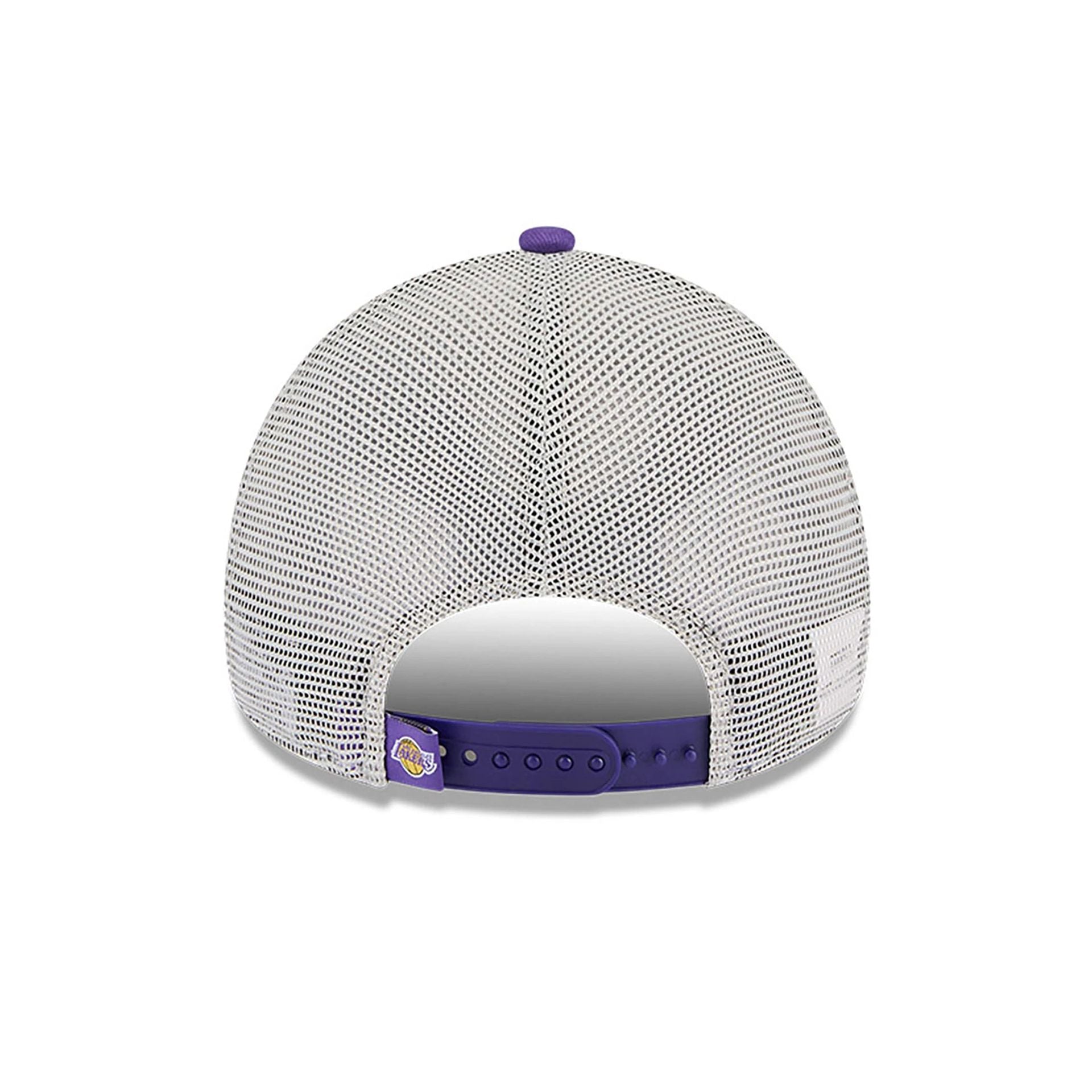 This is a LA Lakers NBA All Star Game 2025 Fan Pack Purple 9FORTY A-Frame Adjustable Cap 5