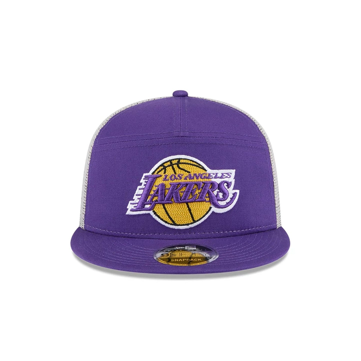 This is a LA Lakers NBA All Star Game 2025 Fan Pack Purple 9FIFTY Split Panel Snapback Cap 3